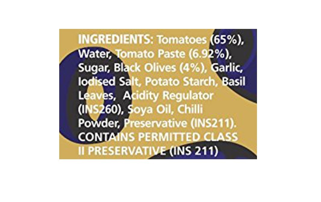 K's Kitchen Pasta Sauce With Black Olives   Glass Jar  270 grams